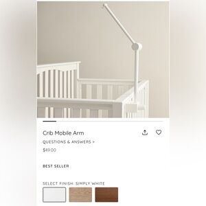 Pottery Barn Crib Mobile Arm